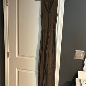 Zara Brown Sleeveless Dress